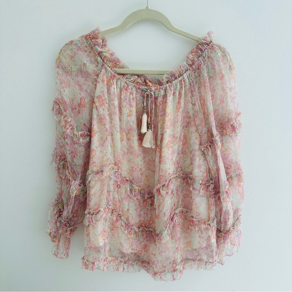 Love Sam Women’s Off Shoulder Blouse Floral 100%Viscose, XS New no tags